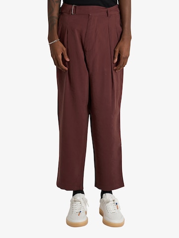 Regular Pantalon Yes London en marron : devant