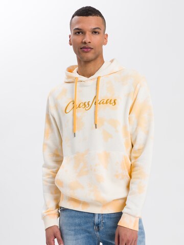 Cross Jeans Sweatshirt in Yellow: front