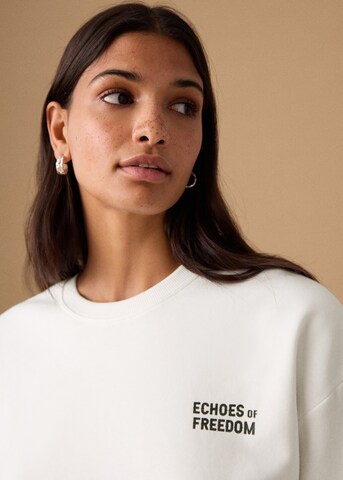 MANGO TEEN Sweatshirt 'Echo' in White