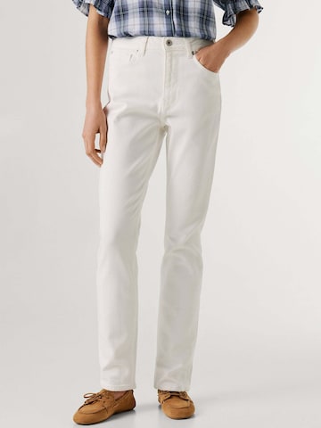 Pepe Jeans Tapered Jeans in Wit: voorkant