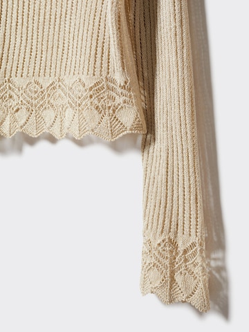 MANGO Sweater 'Chicle' in Beige