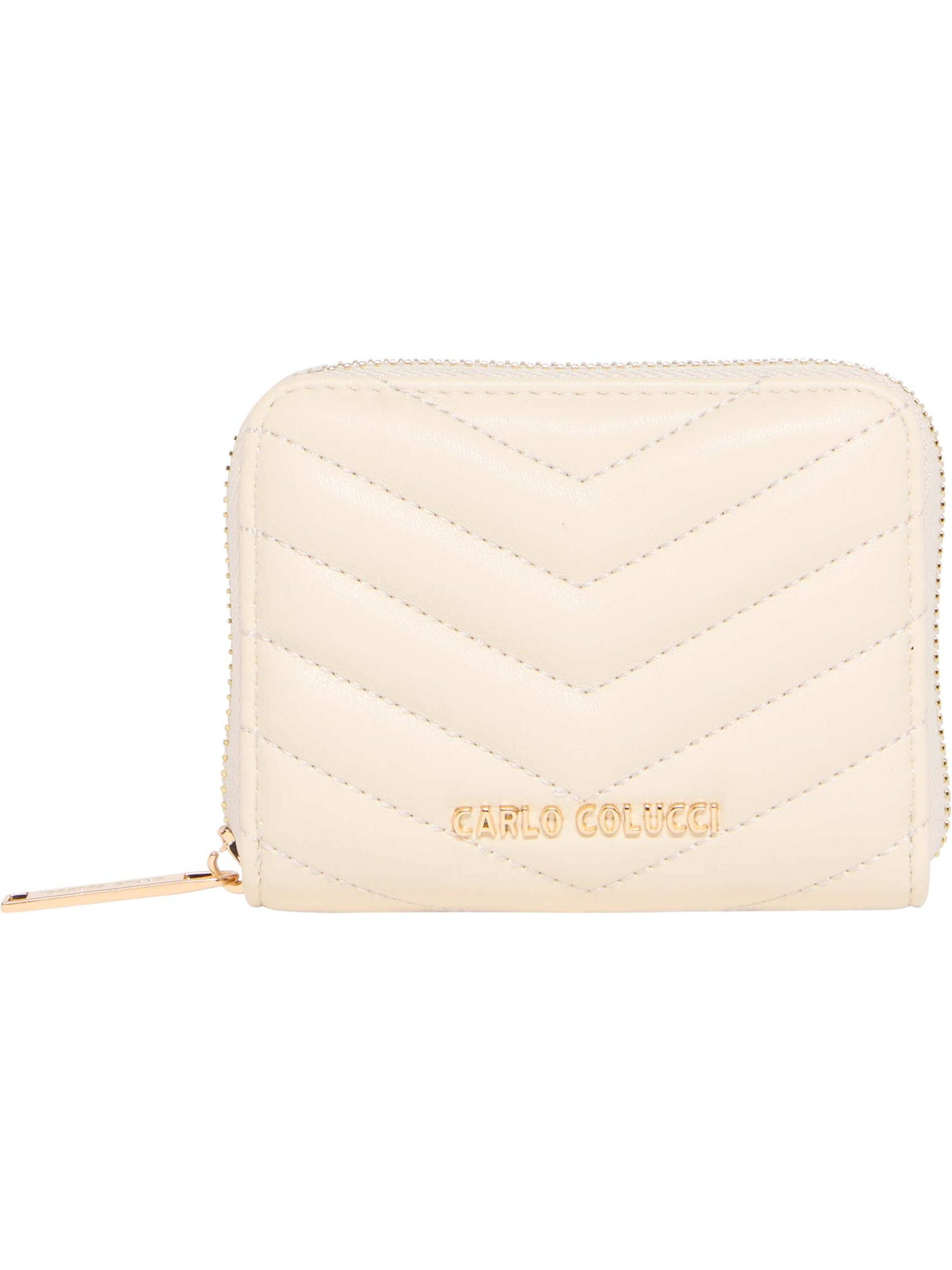 Carlo Colucci Portemonnaie in Weiß: Vorderseite
