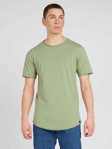 T-Shirt 'BENNE' Only & Sons en vert : devant