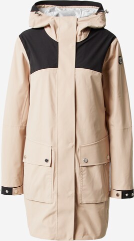 LUHTA Between-Seasons Parka 'HENNIJOKI' in Beige: front