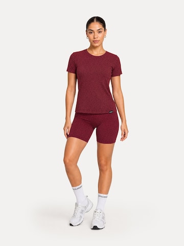 Skinny Leggings ' Velvara ' Smilodox en rouge