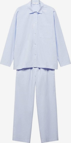 MANGO Pajama 'Fresca' in Blue: front