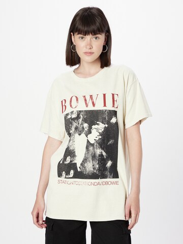TOPSHOP - Camiseta talla grande en gris: frente