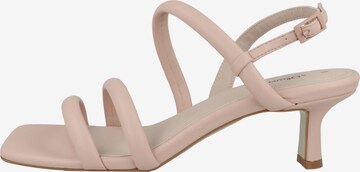 s.Oliver Sandalen met riem in Roze: voorkant