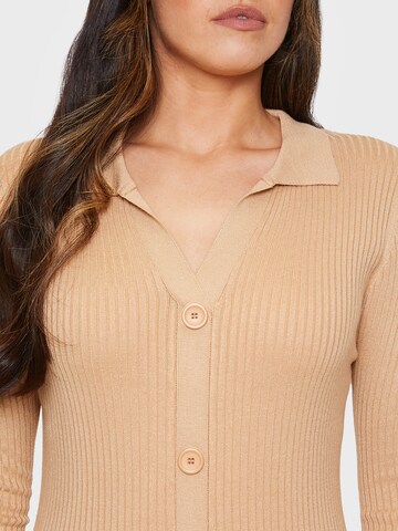 Threadbare Gebreide jurk 'Elm' in Beige