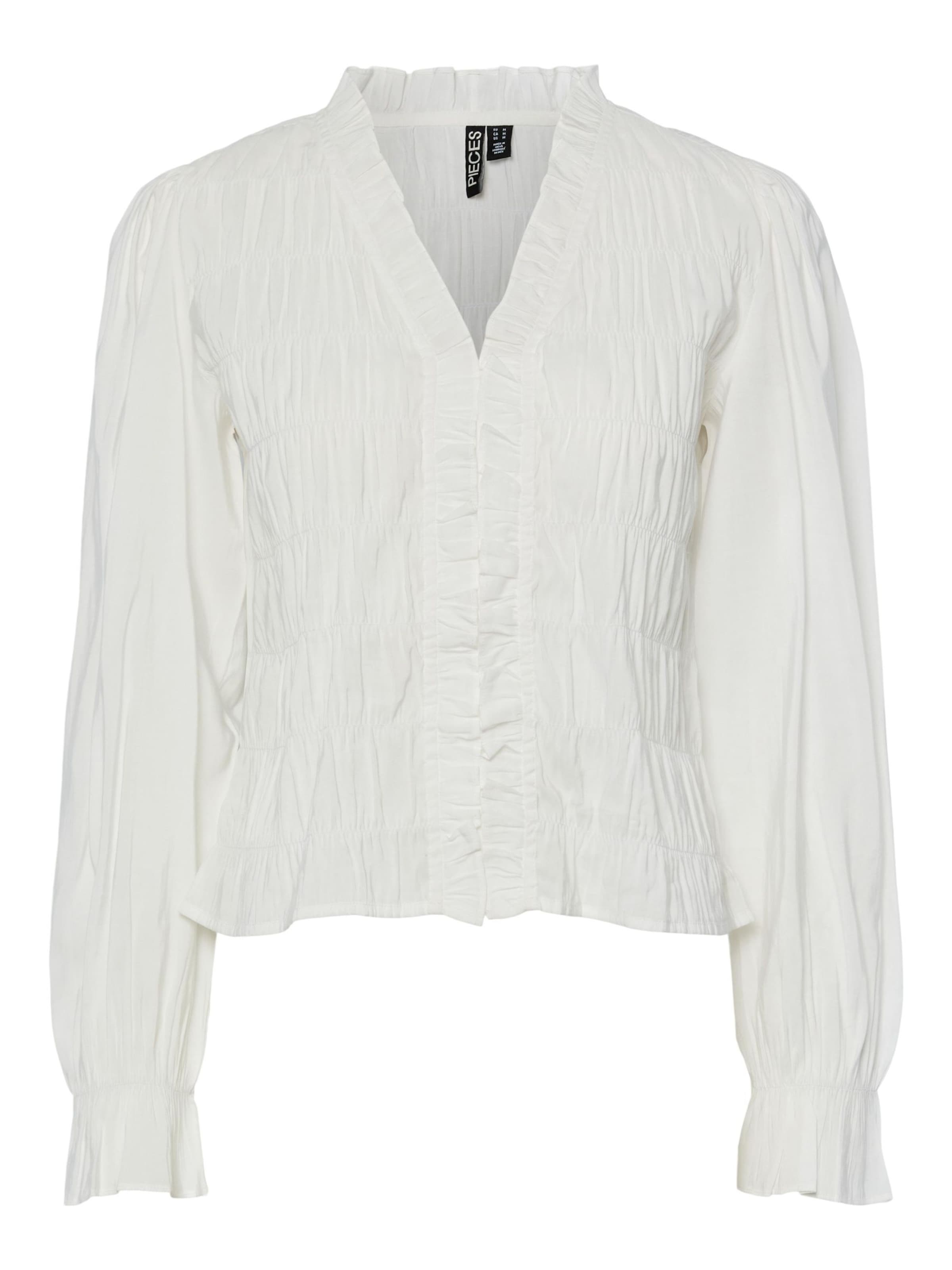 Bluză 'PCDemmie' de la PIECES pe alb: față