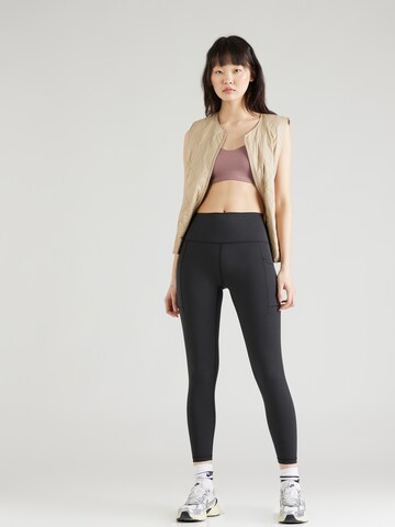 new balance Skinny Športne hlače 'Essentials' | črna barva