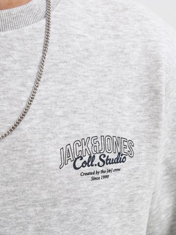 Bluză de molton 'JJMAKOTO' de la JACK & JONES pe gri