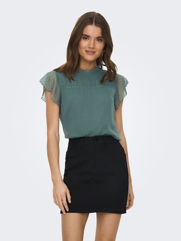 ONLY - Blusa 'FLORA' em verde: frente