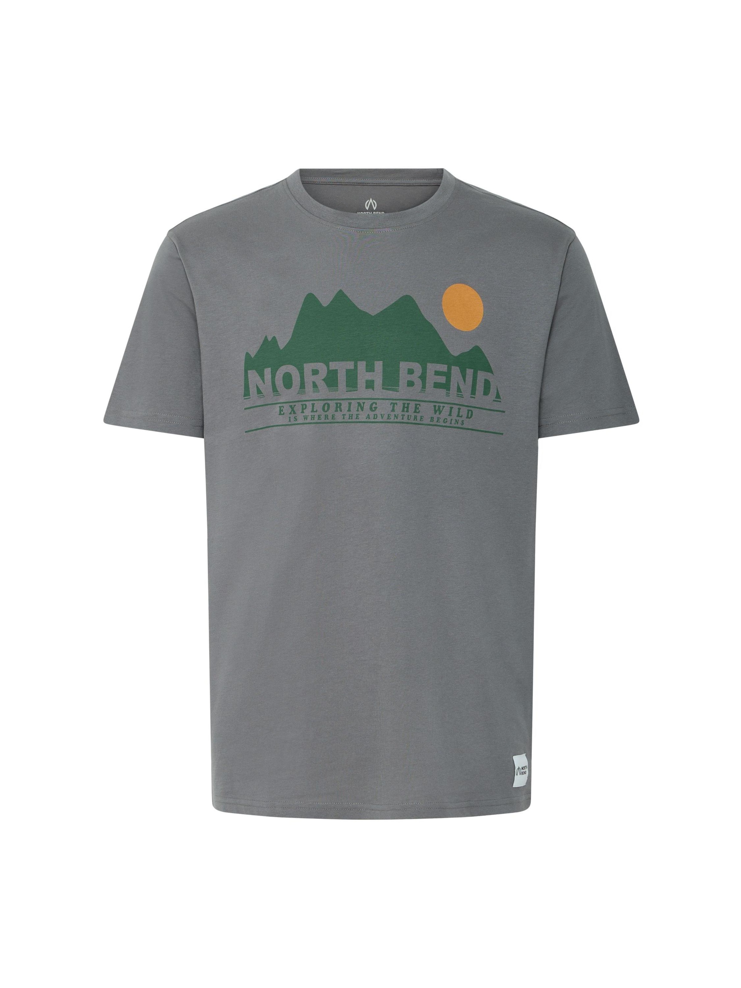 North Bend Shirt ' NBCash ' in Grijs: voorkant