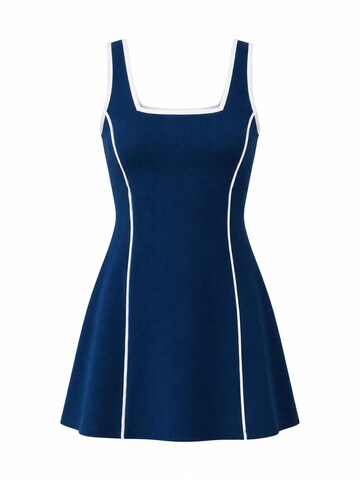 Robe 'Mini' Ethiquet en bleu : devant