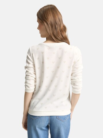 Sweat-shirt TOM TAILOR DENIM en blanc