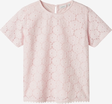 T-Shirt NAME IT en rose : devant