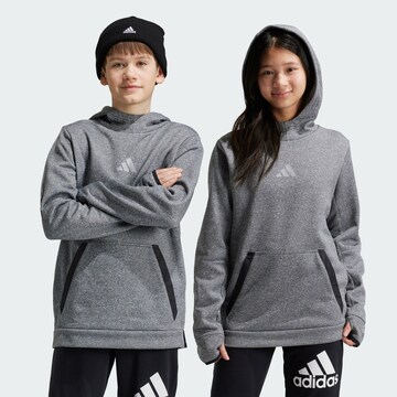 ADIDAS SPORTSWEAR - Camiseta deportiva 'Fleece Hoodie' en gris: frente