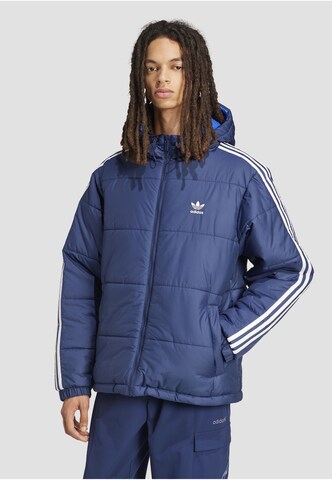 ADIDAS ORIGINALS Prechodná bunda 'Adicolor' - Modrá: predná strana