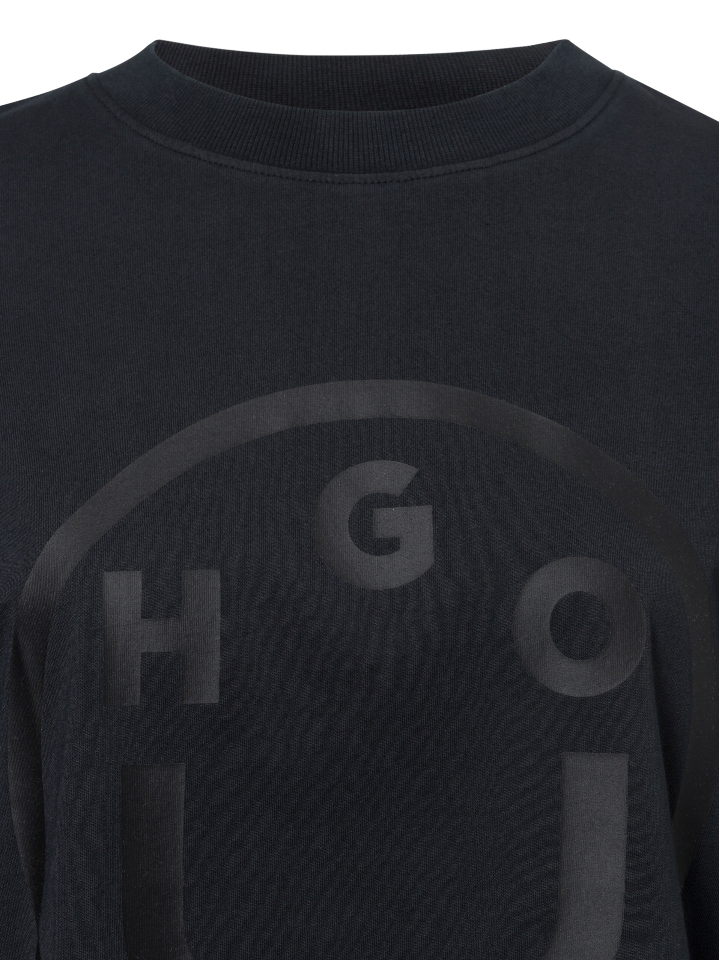HUGO Shirt ' Oversized Tee B ' in Black