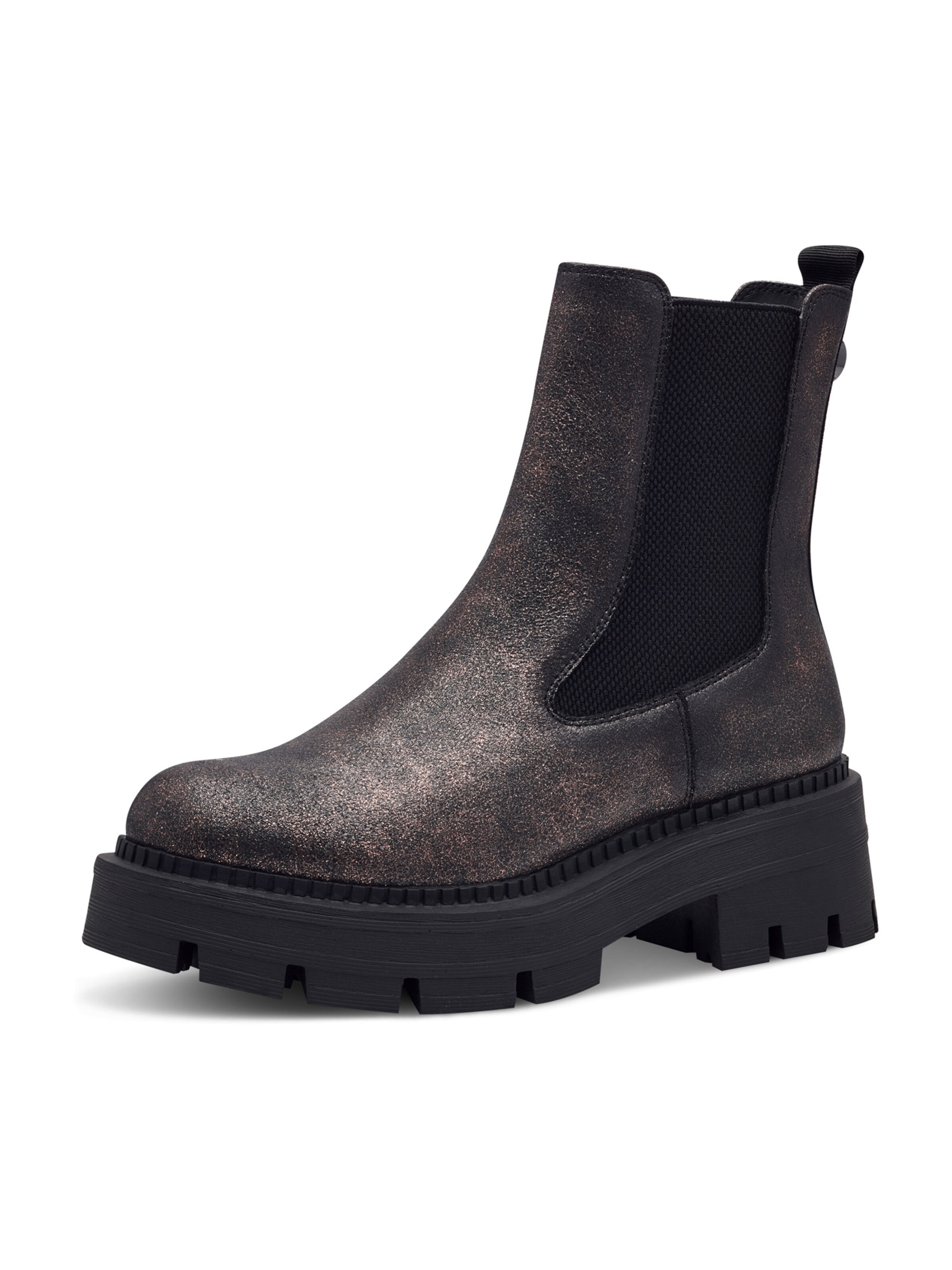 Chelsea Boots Tamaris en bronze : devant