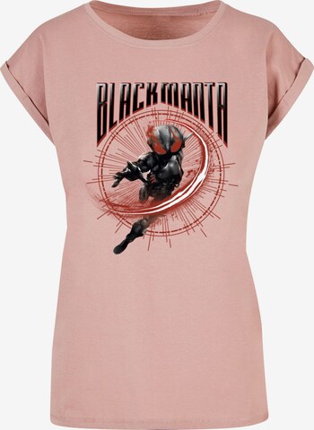 ABSOLUTE CULT Shirt 'Aquaman - Manta Circle' in Roze: voorkant