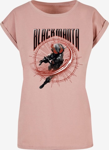 ABSOLUTE CULT T-Shirt 'Aquaman - Manta Circle' in Pink: predná strana