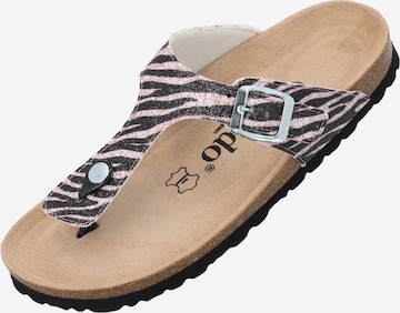 Palado Pantolette 'Kos Wild' in Pink: Vorderseite