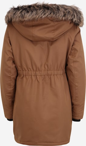 Only Maternity Winter Parka 'Iris' in Brown