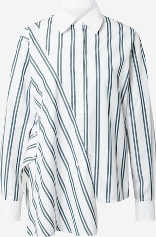 balts 3.1 Phillip Lim Blūze: no priekšpuses