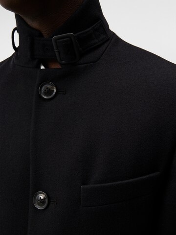 J.Lindeberg Between-Seasons Coat 'Holger Melton' in Black