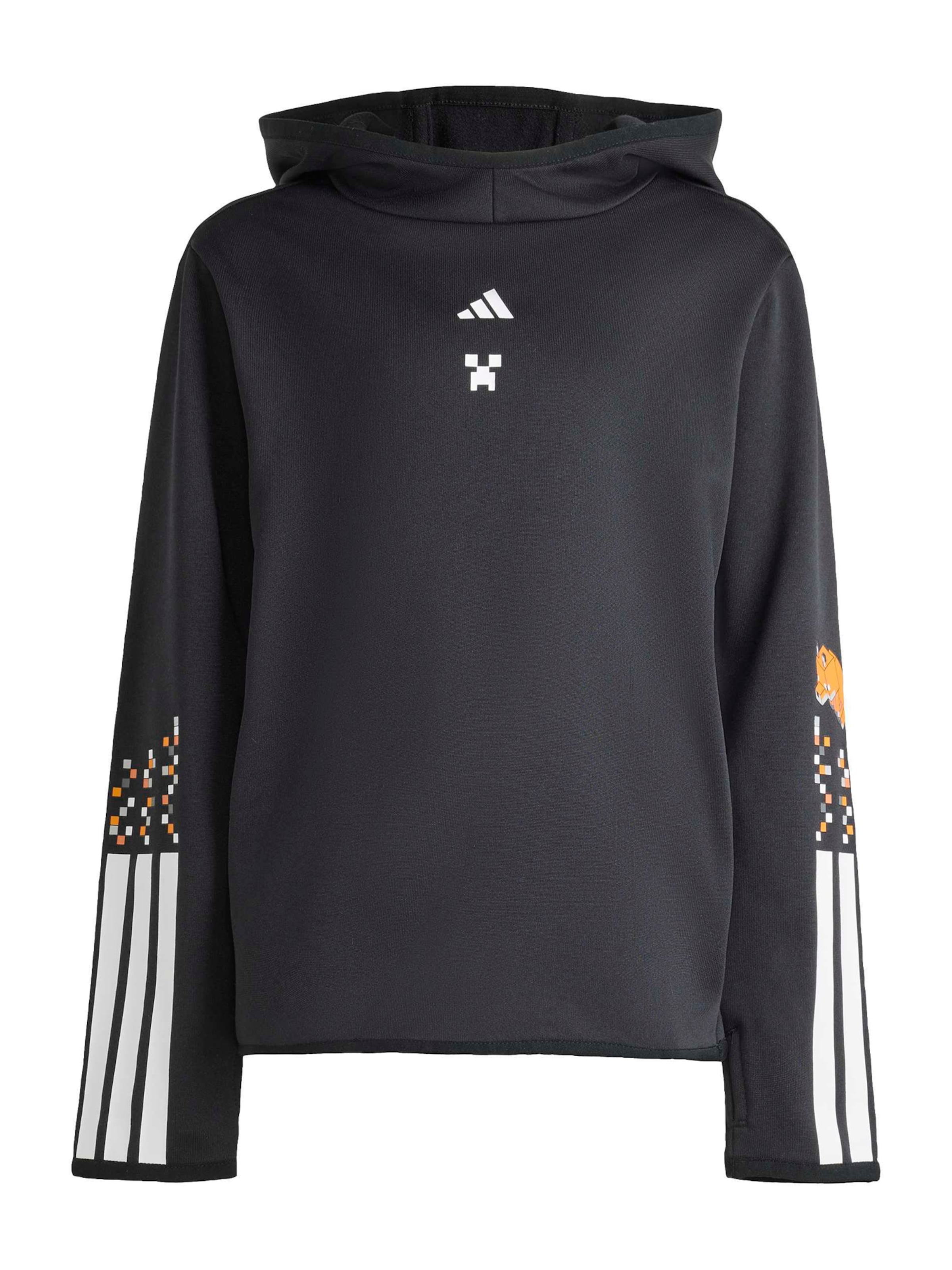 ADIDAS SPORTSWEAR Sports sweatshirt 'Adidas x Minecraft' in Black: front