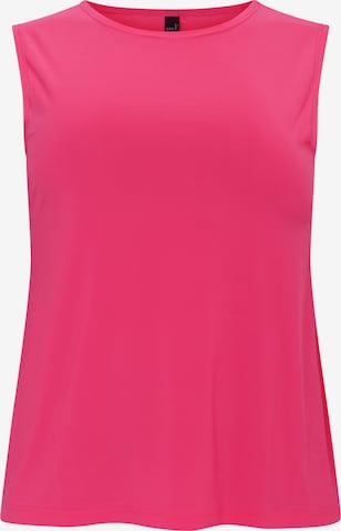 Yoek Top in Pink: front