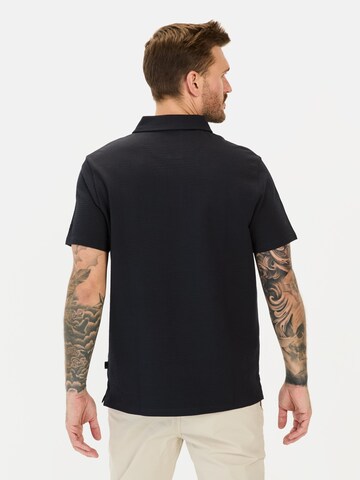 CAMEL ACTIVE Poloshirt aus einem Baumwollmix in Blau