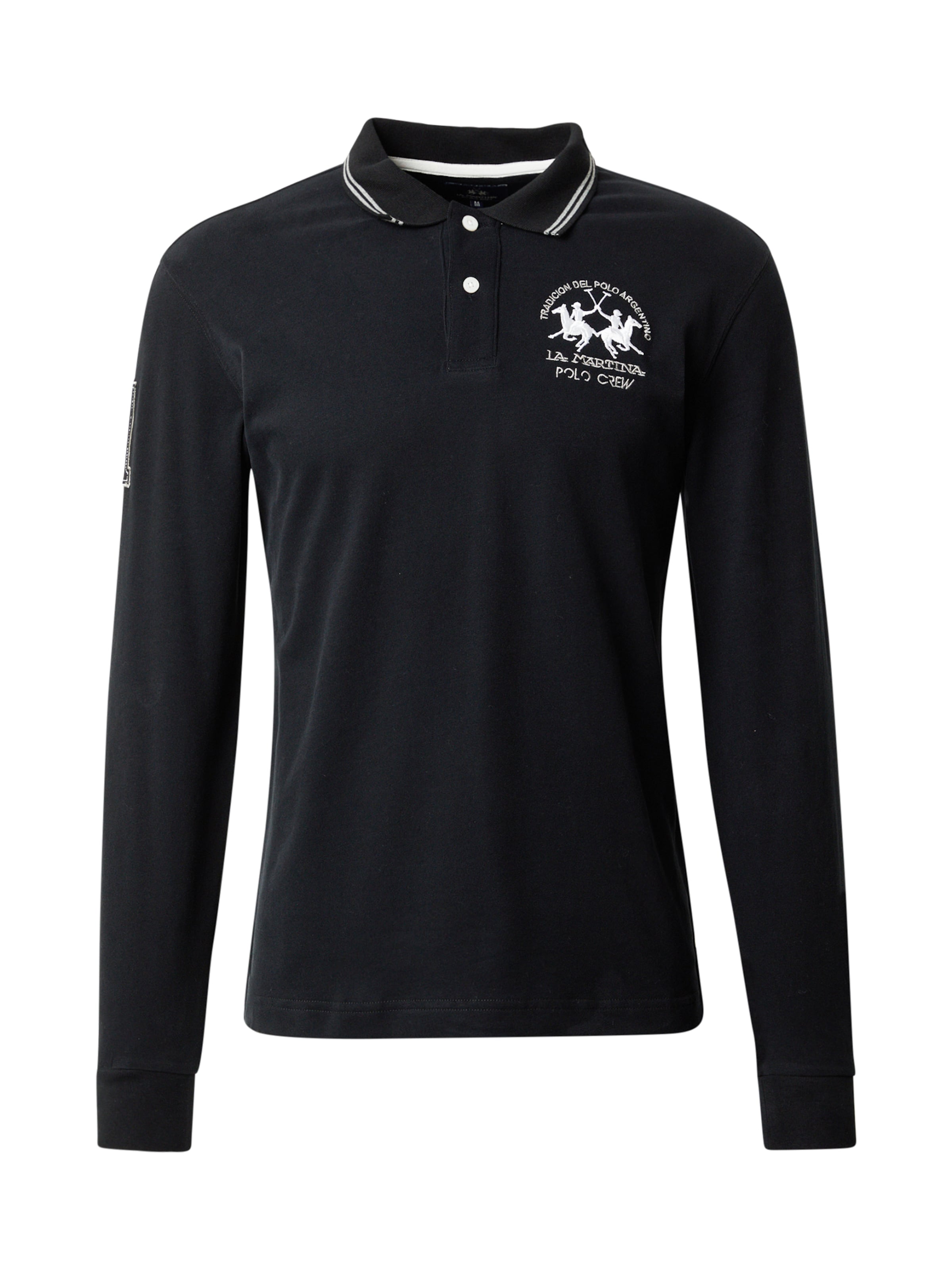 Maglietta di La Martina in nero: frontale