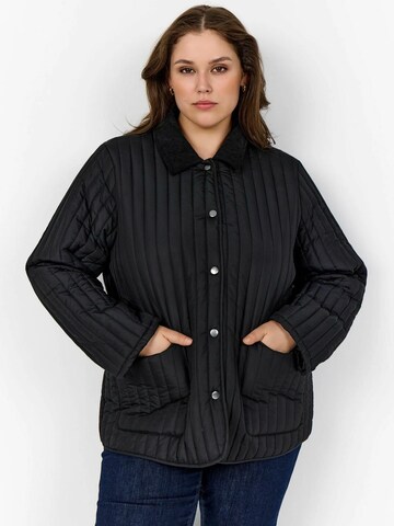 Veste mi-saison 'Lesley' Wasabi Concept en noir : devant