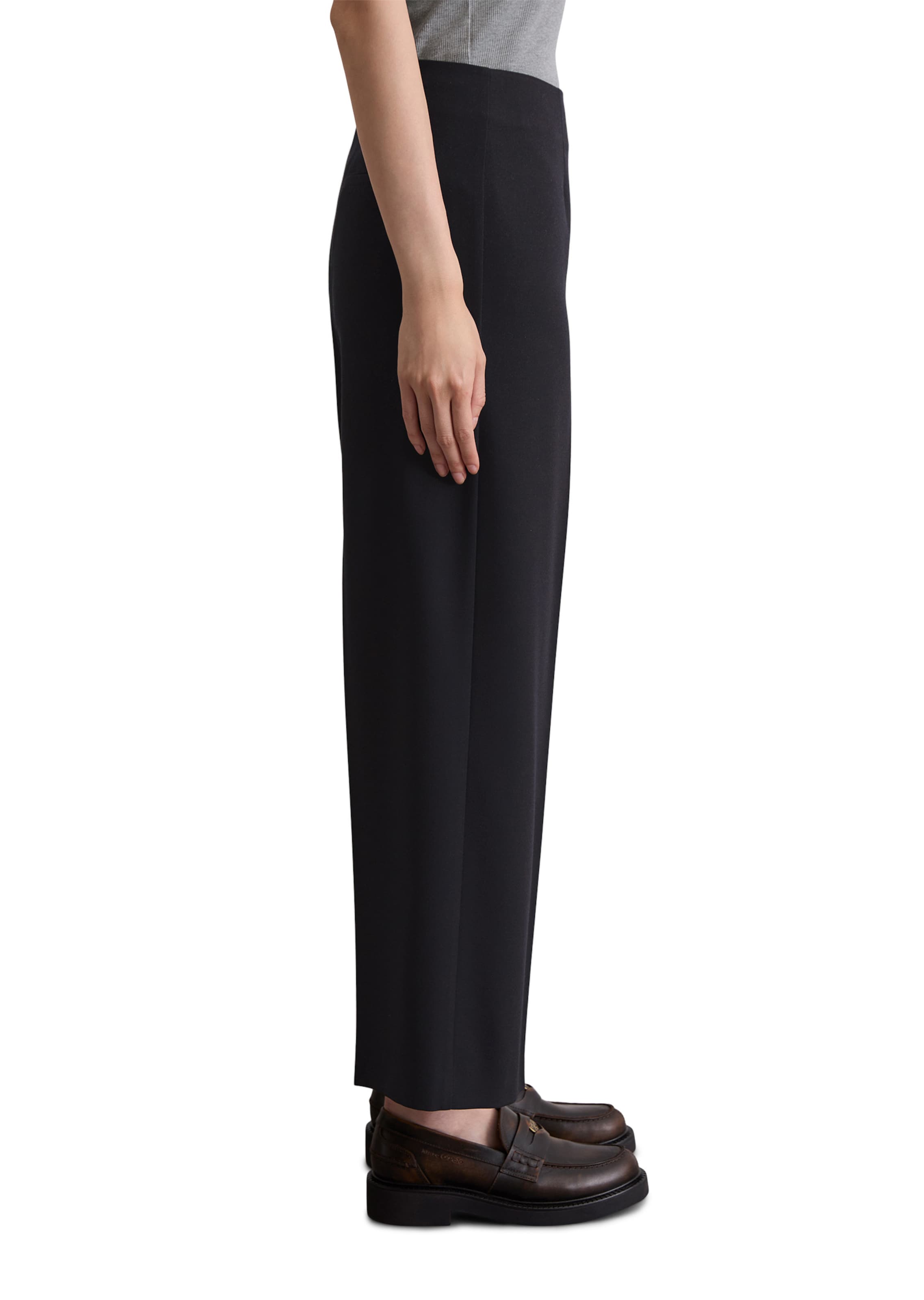 Marc O'Polo Wide leg Broek in Blauw
