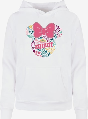 Felpa 'Mother's Day - Minnie Mum' di ABSOLUTE CULT in bianco: frontale