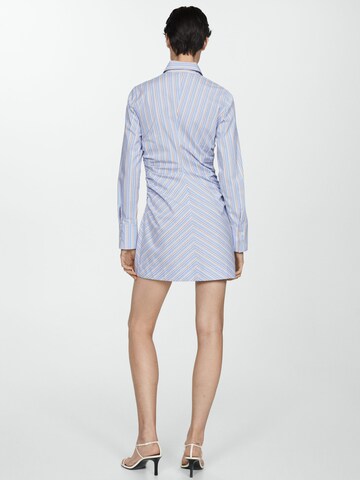 MANGO Shirt Dress 'Medine' in Blue