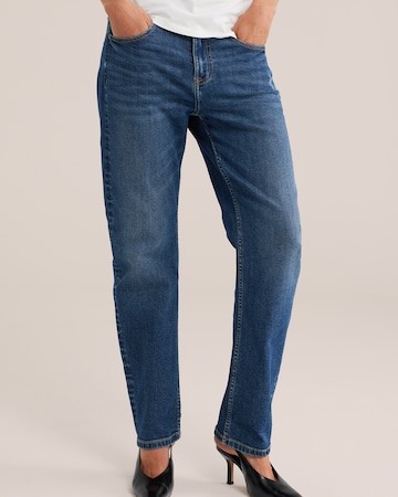 WE Fashion Regular Дънки в синьо: отпред
