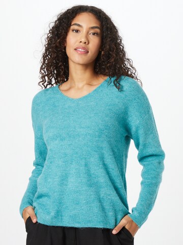 VERO MODA Pullover 'Lefile' in Blau: Vorderseite