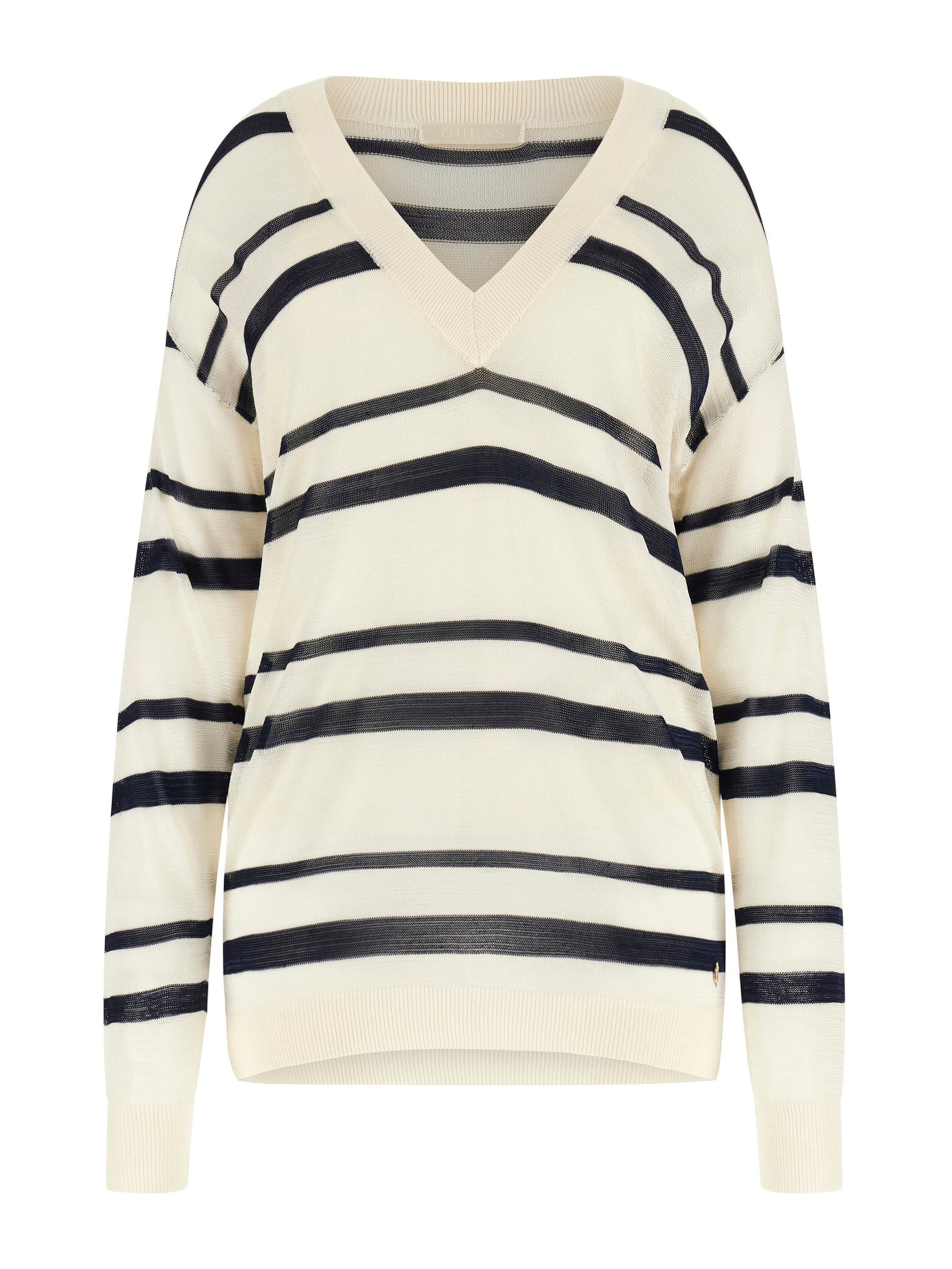 GUESS Pullover 'SUMMER' in creme / schwarz, Produktansicht