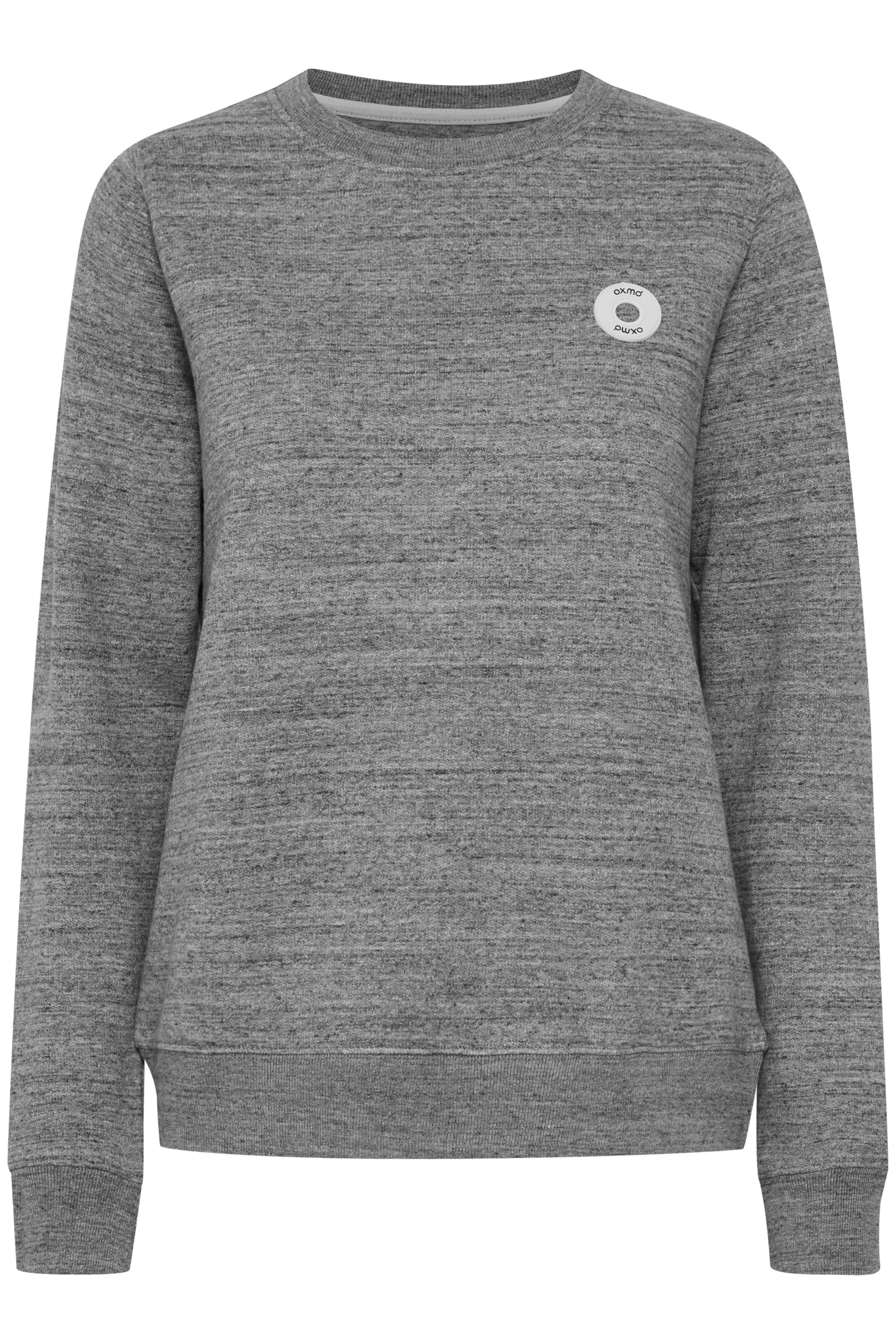 Oxmo Sweatshirt 'HELLA' in Grey: front