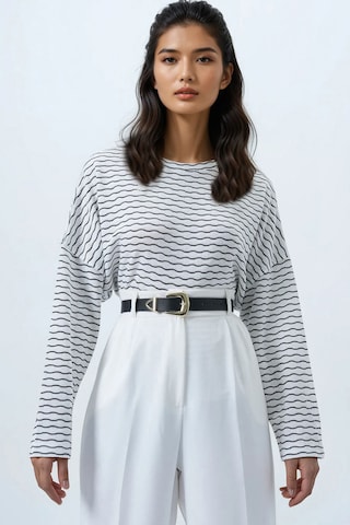 T-shirt Trend Alaçatı Stili en blanc