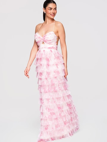 Ombre Dress in Pink: front