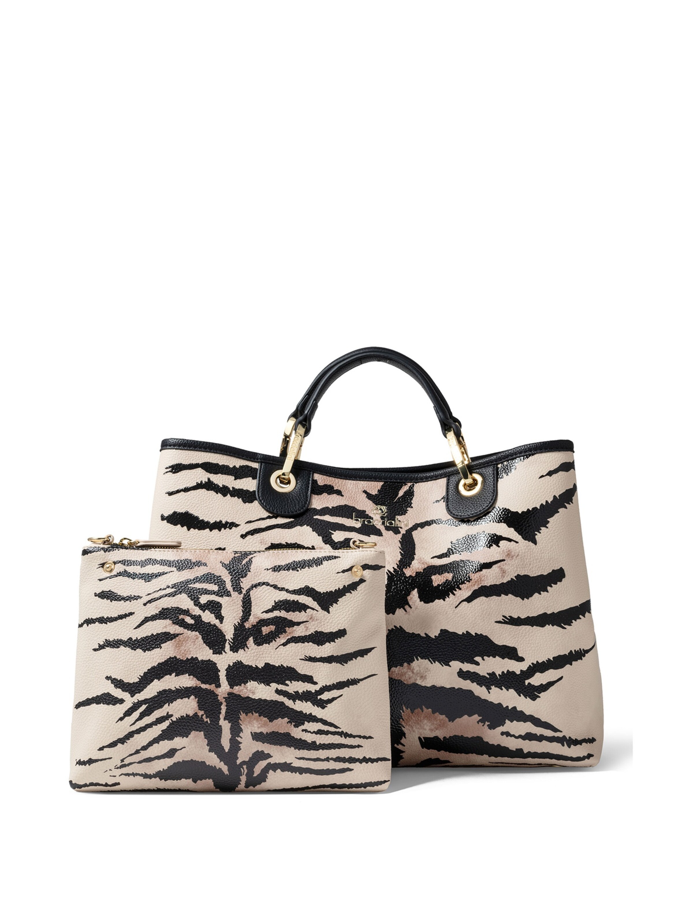 Sacs à main 'Valoria Nova' Braccialini en beige : devant