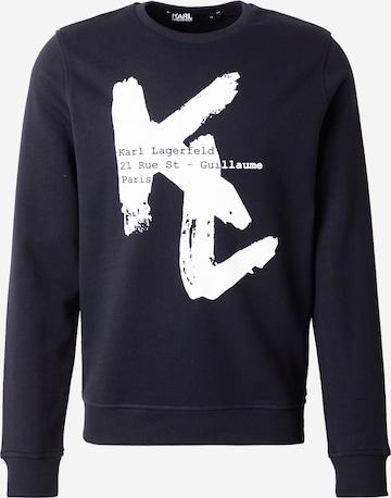 Felpa di Karl Lagerfeld in blu: frontale