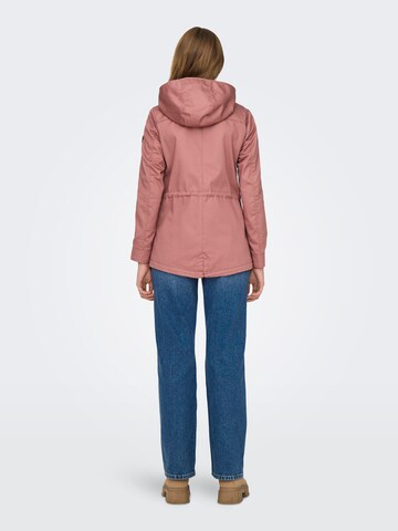 Parka mi-saison 'LORCA' ONLY en rose