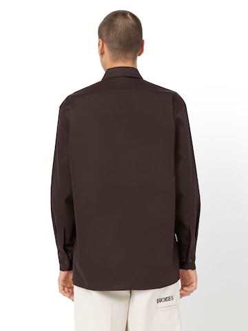 Coupe regular Chemise 'WORK' DICKIES en marron