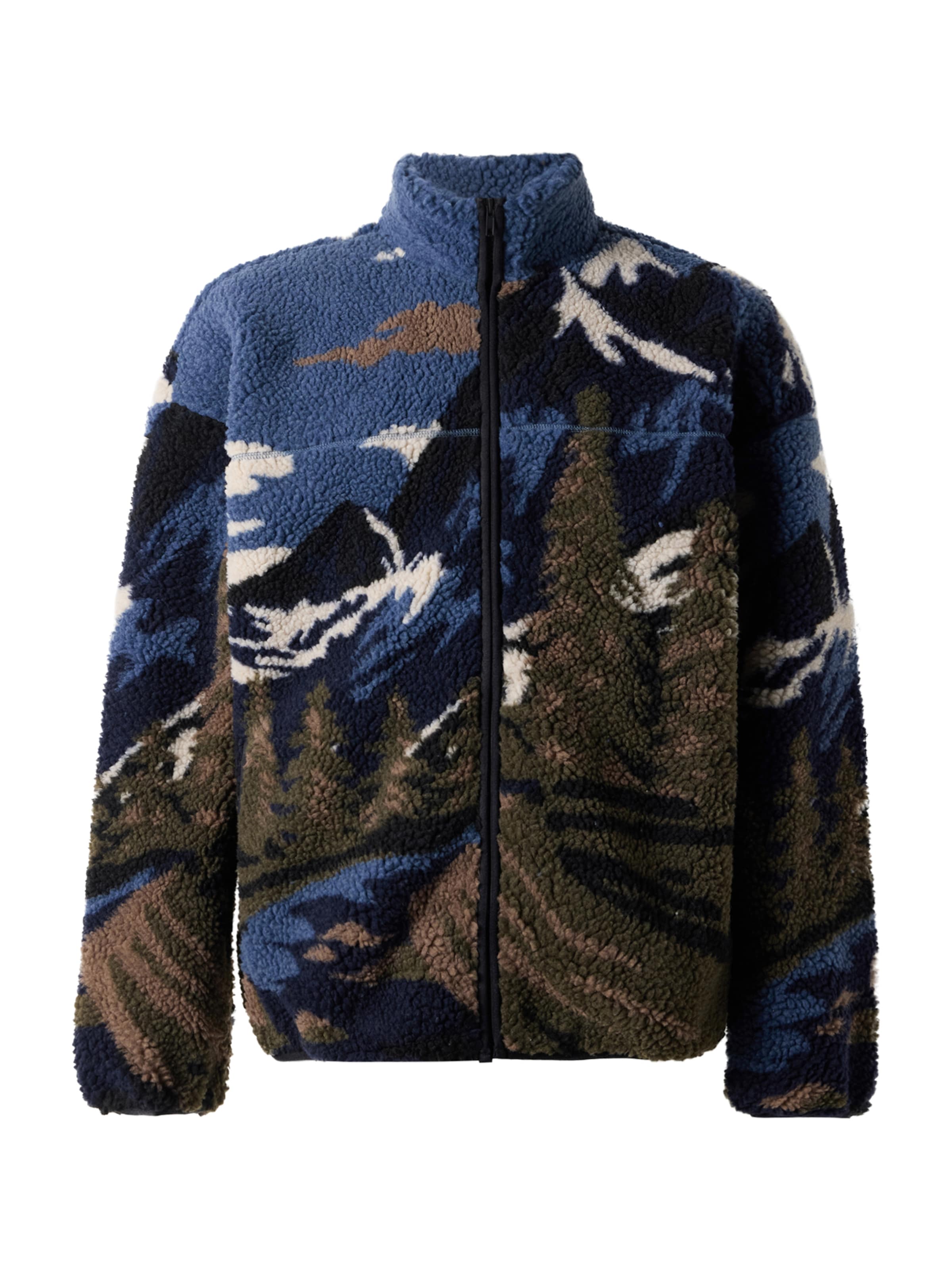Only & Sons Fleece Jacket 'ONSJAMES' in Blue: front